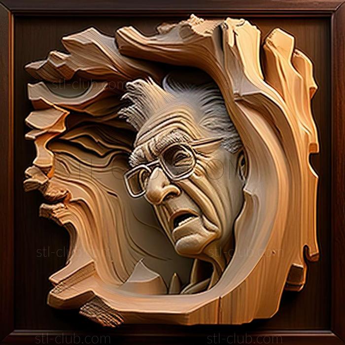 3D мадэль Джим Уоррен, американский художник (STL)